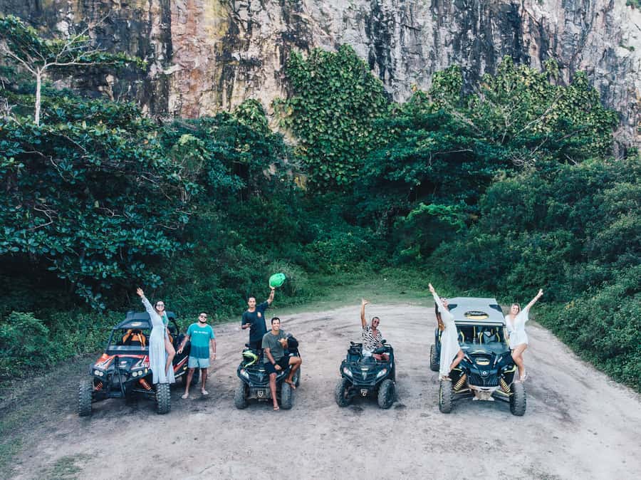 Arraial do Cabo: ATV Quad Bike Tour - The Álcalis Quarry and its huge rock wall