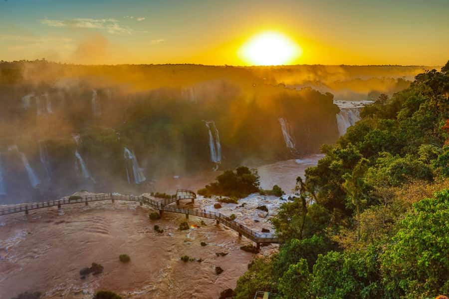 Brazil & Argentina: Iguazu Falls Both Sides in One Day - The train to Devil’s Throat is part of the experience
