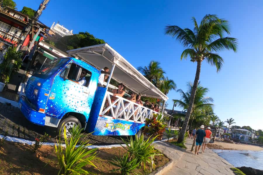 Búzios Trolley Adventure City Tour - From Orla Bardot to the coastal views
