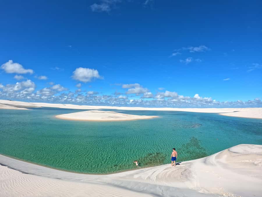 Day trekking in Lençóis Maranhenses - Lagoa Bonita and the sunset finish