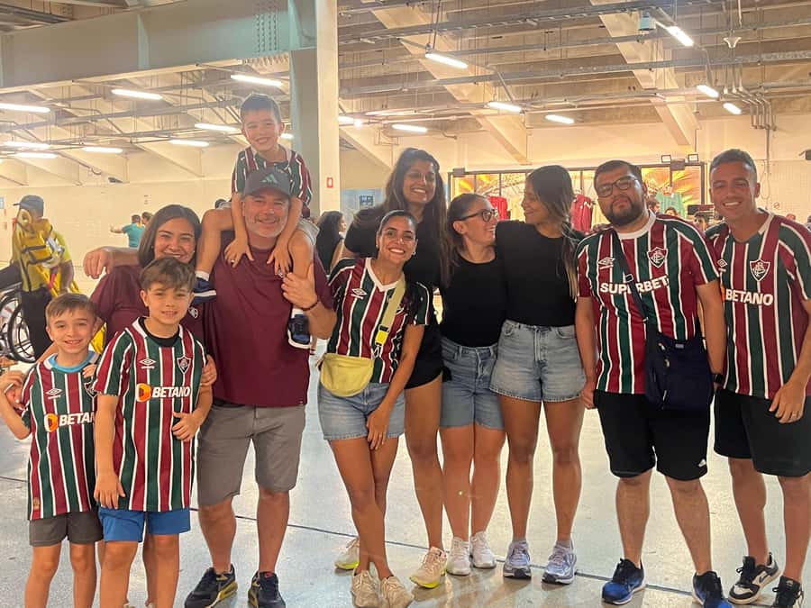 Fluminense Football Match at Maracanã with Local Hosts - Watching the match among Fluminense supporters