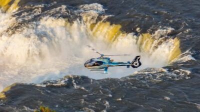 Helicopter Flight over the Iguassu Falls