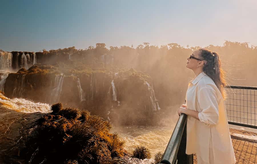 From Foz do Iguaçu: Sunset at the Falls - Pickup from Foz do Iguaçu and the ride to the park