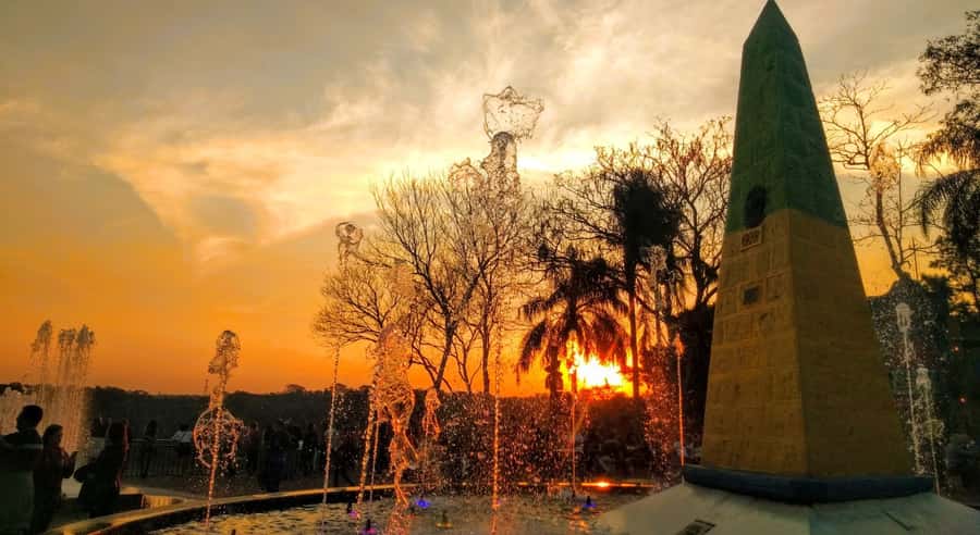 From Foz do Iguazu: Triple Frontier Landmark Ticket - Catching the sunset over two rivers