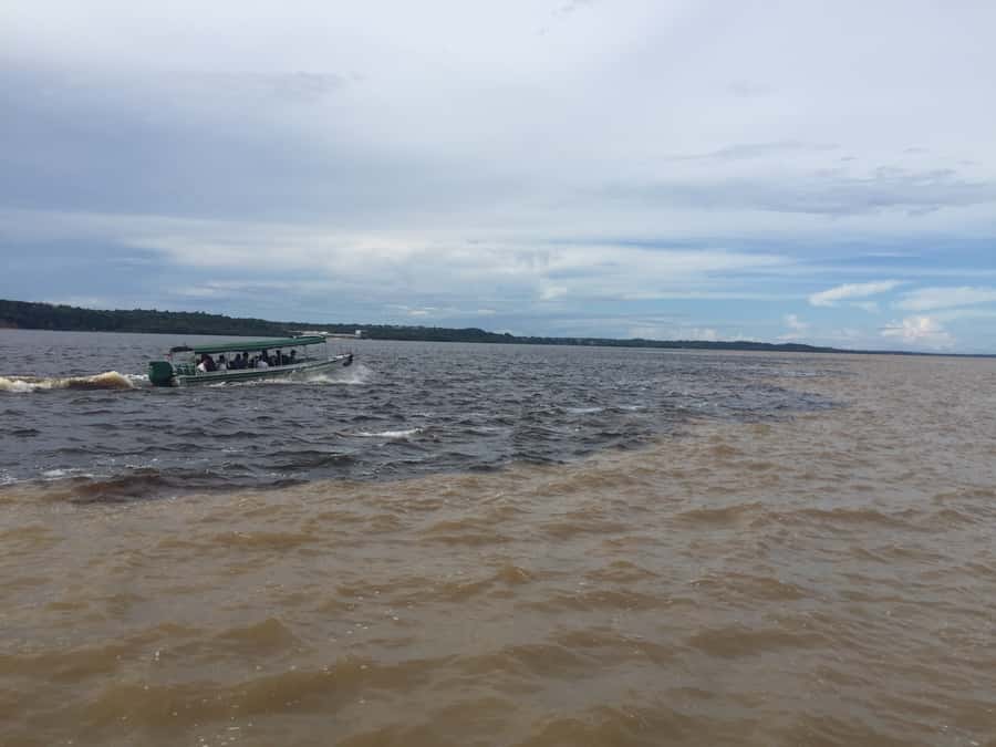 From Manuas: Full-Day River Tour - White sand, warm water, and a floating lunch