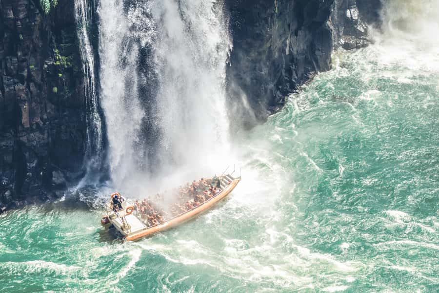 From Puerto Iguazu: Brazilian Falls with Boat Adventure - Crossing the border from Puerto Iguazu