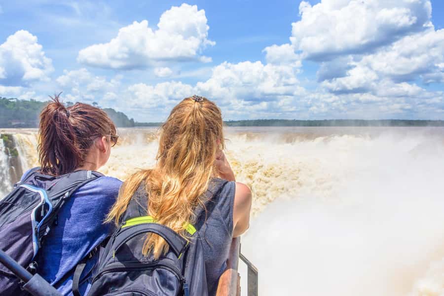 From Puerto Iguazu: Brazilian Side of the Falls with Ticket - The visitor station and the road to the falls