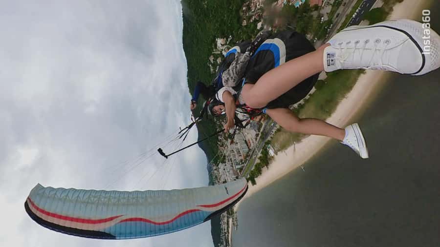 Niterói: Paragliding Experience with GoPro Photos and Video - Taking off above Niterói City Park