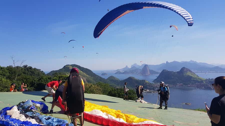 Niterói: Paragliding Experience with GoPro Photos and Video - GoPro photos and video without holding a phone