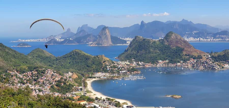 Niterói: Paragliding Experience with GoPro Photos and Video - What the view looks like from the air