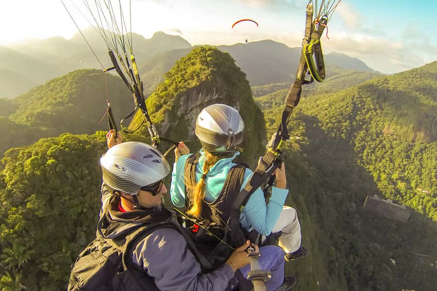Rio de Janeiro: Paragliding Tandem Flight - Running from Pedra Bonita into Rio’s open air