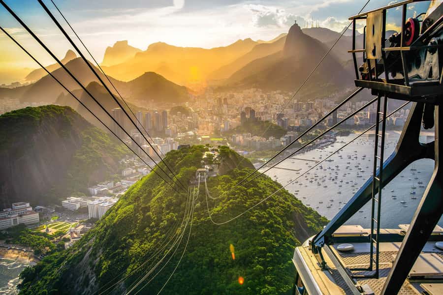 Rio: Sugarloaf Cable Car and Corcovado Train Tickets - Riding the Corcovado train through Tijuca National Park