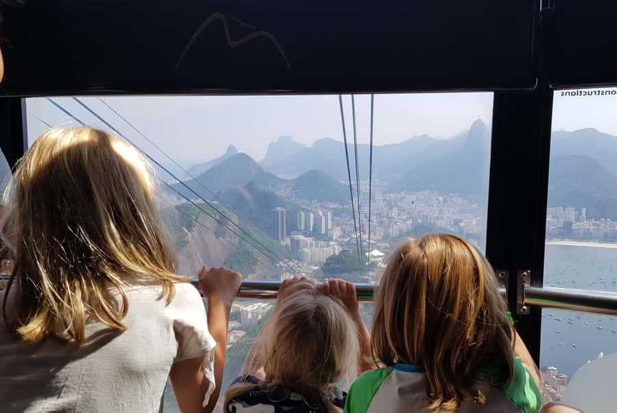 Rio: Sugarloaf Cable Car and Corcovado Train Tickets - Standing beneath Christ the Redeemer